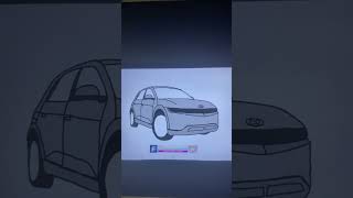 Ioniq 5 as Chibi #car #art #cute #hyundaiioniq5 #kawaii