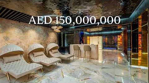 Touring a $40,000,000 Dubai MEGA MANSION with Dripping GOLD | Emirates Hills