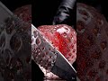 Glassy Strawberry Cutting ASMR | Crystal Red Fruit Visuals #relaxing #asmr #satisfying #shorts