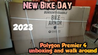 Polygon Premier 4 2023 unboxing || Polygon MTB unboxing || New Bike day