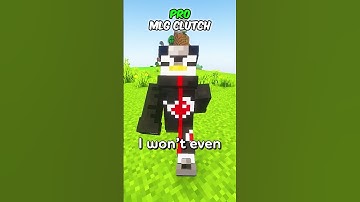 Minecraft NOOB vs PRO vs HACKER: MLG Clutch! ⛏️ #shorts