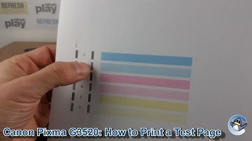 Canon Pixma G3520: Een testpagina voor de spuitmondjes afdrukken