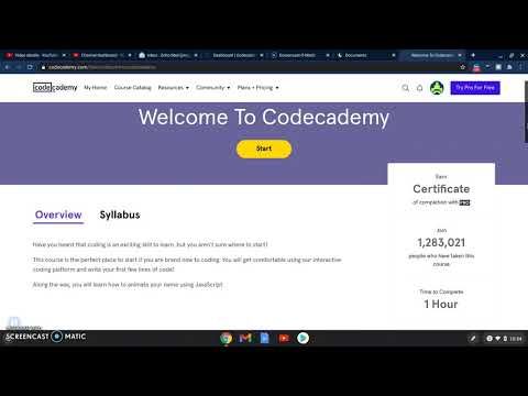 Codecademy Basics - Intro
