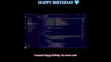 Happy birthday Impress your crush by your coding skills 😉 #programming #webdevelopment