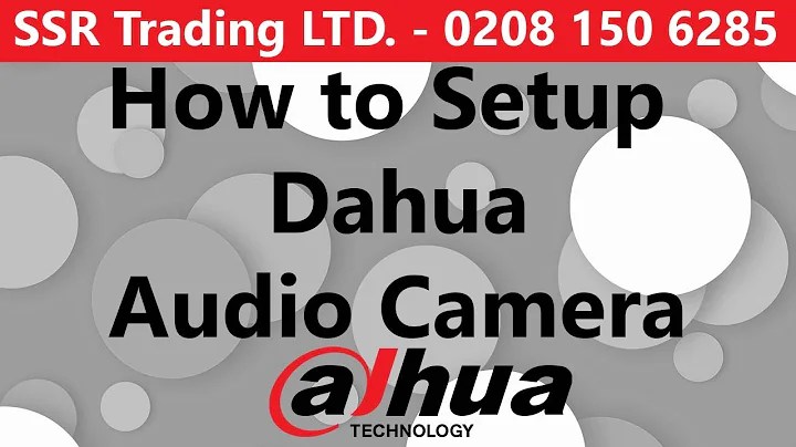 How to Setup Dahua Audio AoC Camera - Configure Microphone CCTV Cameras Mic Over Coax (or Cat5 UTP)
