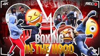 BOXING MATCH In The Hood Part 1 😂👊🏽 She Knocked Her Eye Lashes Off 😳 Birmingham Alabama 📍
