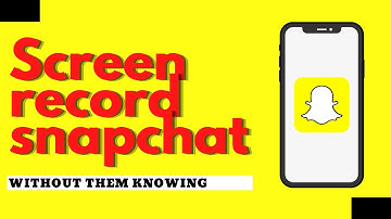 How to screen record snapchat without them knowing (Iphone & Android)