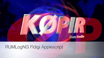 Icom 7300 RUMLogNG Fldigi Applescript