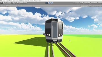 Unity 2019 Custom Pure Physics Based Train and Rail System.