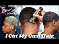 I CUT MY HAIR WITH CLIPPERS!! Bald Spot Friendly | Remove Haircolor Naturally | Laurasia Andrea Hair