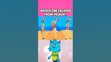 RIDDLE - WHICH ONE ESCAPE FROM PRISON? #mayumiquiz #riddle #riddles #shortsfeed