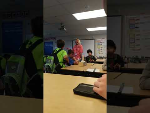 Teacher Doesn't Know The Definition Of Annoying While Yelling At A Kid.