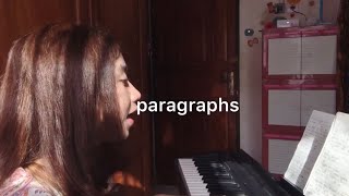 Video thumbnail of "paragraphs - luke chiang piano cover + chord"