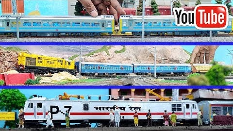 Indian Railways Model Train Run Compilation Part-9 | HO Scale Model Train | WAP-7 Model | train