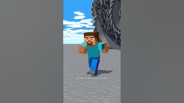 Steve And Mikey & JJ Running Away From Big Ball With His Friends!