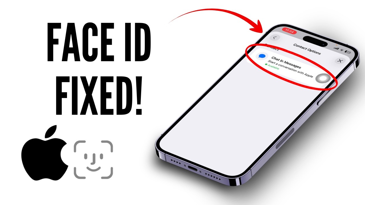 iPhone15 256 / ホワイト/ インカメ不良　Face ID使えます There's an issue With Your Phone's ability To use Face id - YouTube