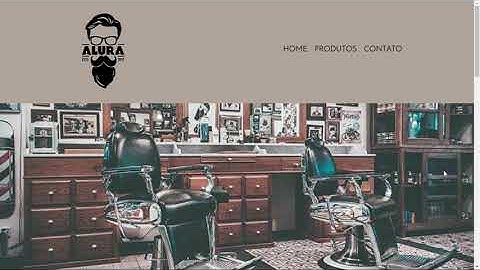 Barbearia Site- Projeto feito em HTML e CSS.