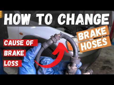How to change brake hoses on a 01-06 Mazda Tribute (front brake line replacement)