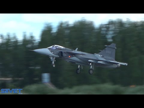 Saab JAS 39E / Gripen E First Time In Airshow - Arrival And Landing - Kauhava 2020