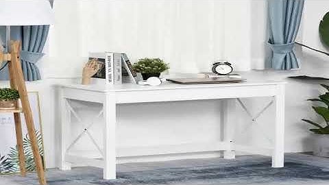 A must-have product! HOMCOM Desk Modern Minimalist Office Studio 105x50x76cm White