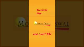 Motilal Oswal hiring team leader WestBengal SharePost job manager mbastudent naukri Sales