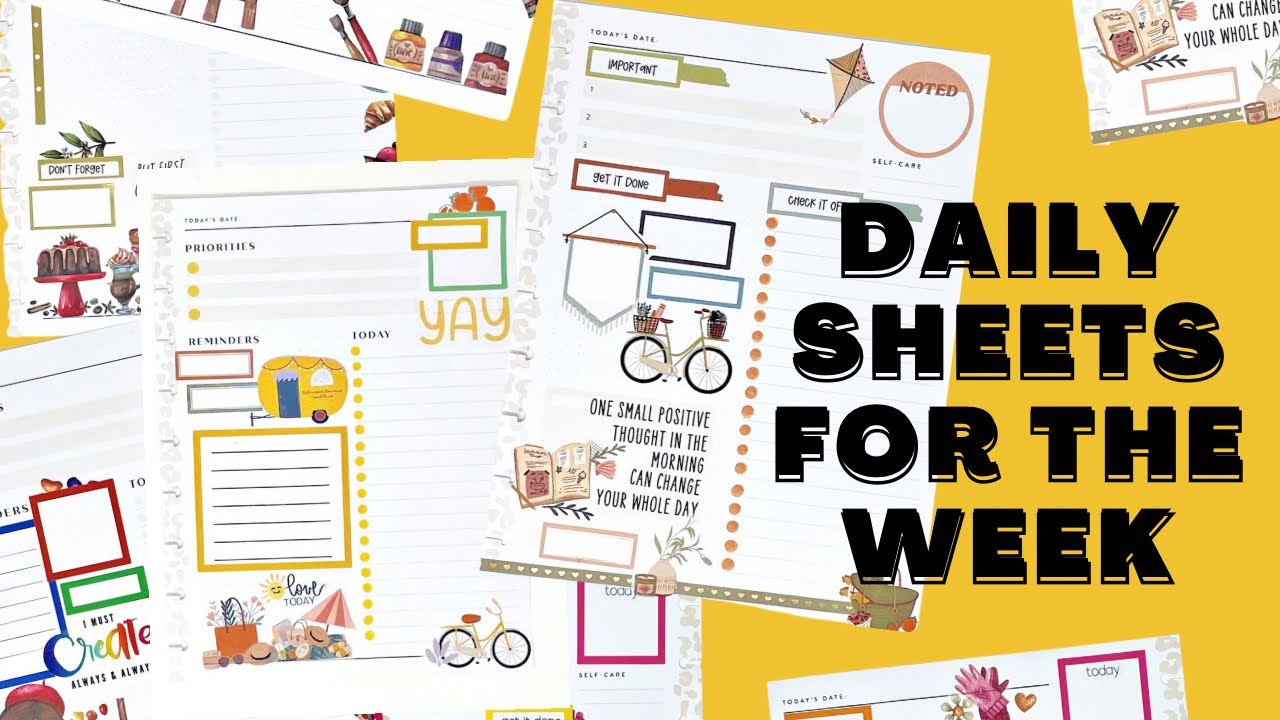 ПЛАНИРУЙТЕ СО МНОЙ | ЕЖЕДНЕВНЫЕ ЛИСТЫ | СЧАСТЛИВЫЙ ПЛАНИРОВЩИК