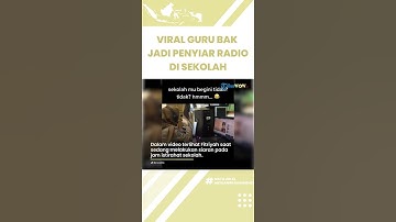 Viral Video Guru Bak Penyiar Radio di Sekolah, Bisa Request Lagu saat Jam Istirahat