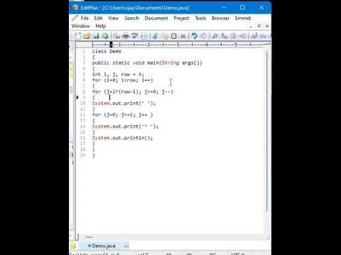 Left Triangle Star Pattern in java - YouTube