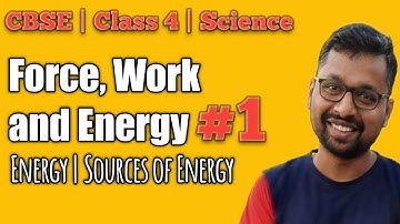 Class 4 | Force Work and Energy : Part 1 | Energy | Sources of Energies