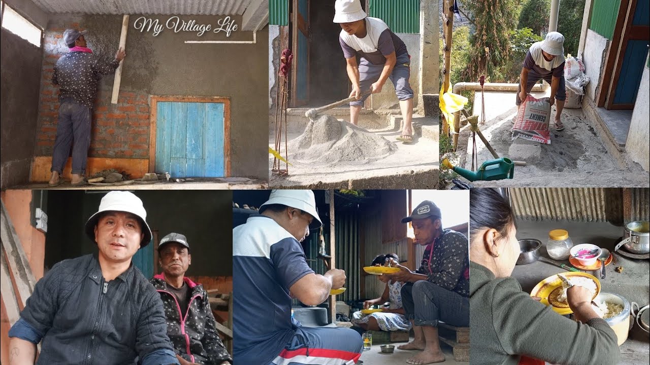 My Village Life/Working Together With Uncle In My Home 🏠/Nepali Village Life/Village Documentary