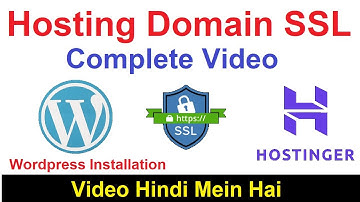 How To Setup Wordpress Blog Website Domain & SSL On Hostinger l Wordpress Installation In H Panel