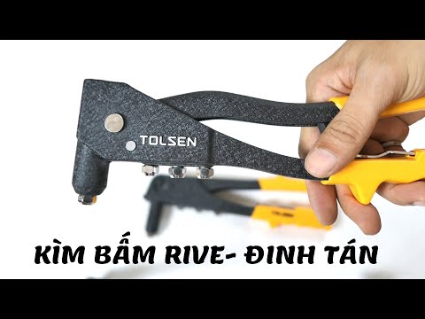Video kìm rút đinh tán kìm bấm rive tolsen - youtube