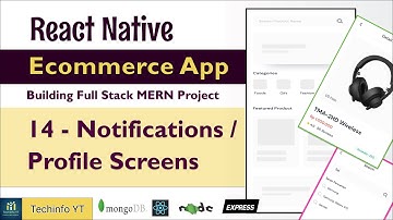 Notification and profile screen React Native Ecommerce App Mern Stack Project Mern App