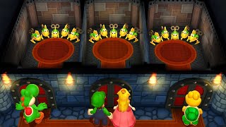 Mario Party 9 - Yoshi  Vs Luigi Vs Peach Vs Koppa Master Difficulty| Cartoons Mee