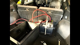 1990 MUSTANG GT BATTERY RELOCATION PART 2