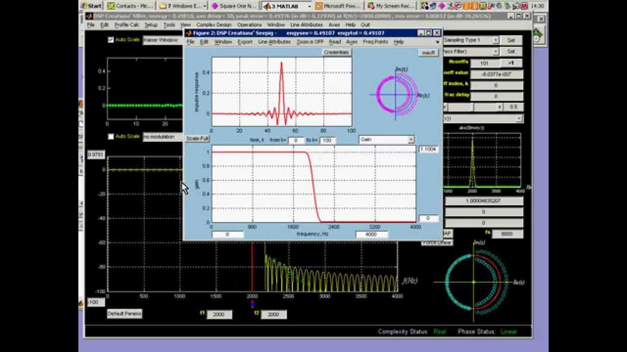 Kaiser Windowing and QualityMeasuring a Lowpass FIR Digital Filter