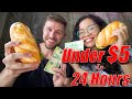 Eating For LESS THAN $5 In 24 Hours | Eating Challenge Vietnam