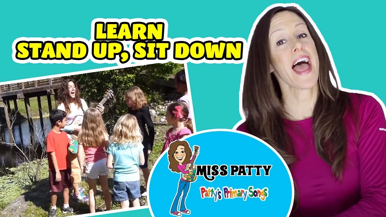 Learn Spanish Kids Song Stand Up, Sit Down Song Levántate, Siéntate