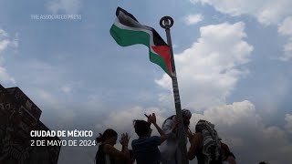 Estudiantes de la UNAM organizan manifestación en apoyo a Palestina