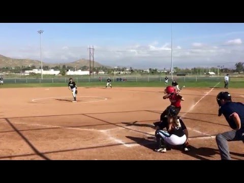 Corissa Sweet base hit to center off the change up.