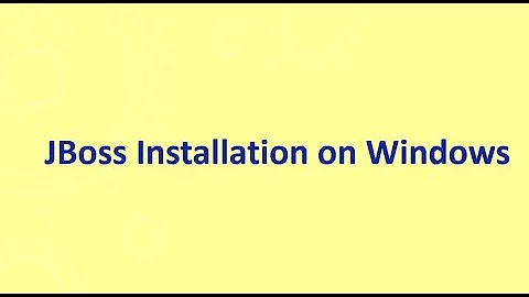 Jboss Installation on Windows