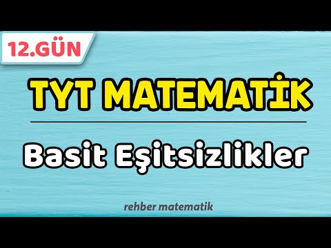 Basit Eşitsizlikler | 49 Günde TYT Matematik 12.Gün #rmtayfa #2021tayfa