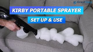 KIRBY VACUUM \/\/ How to use Portable Sprayer