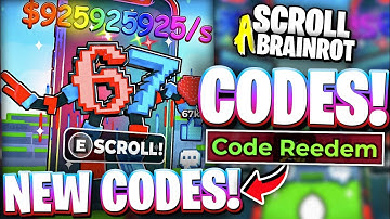 📱All Working SCROLL A BRAINROT CODES! CODES FOR SCROLL A BRAINROT! ROBLOX