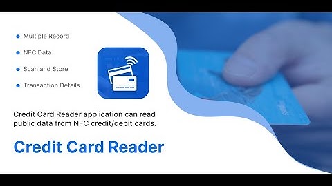 NFC Credit Card Reader App Promo