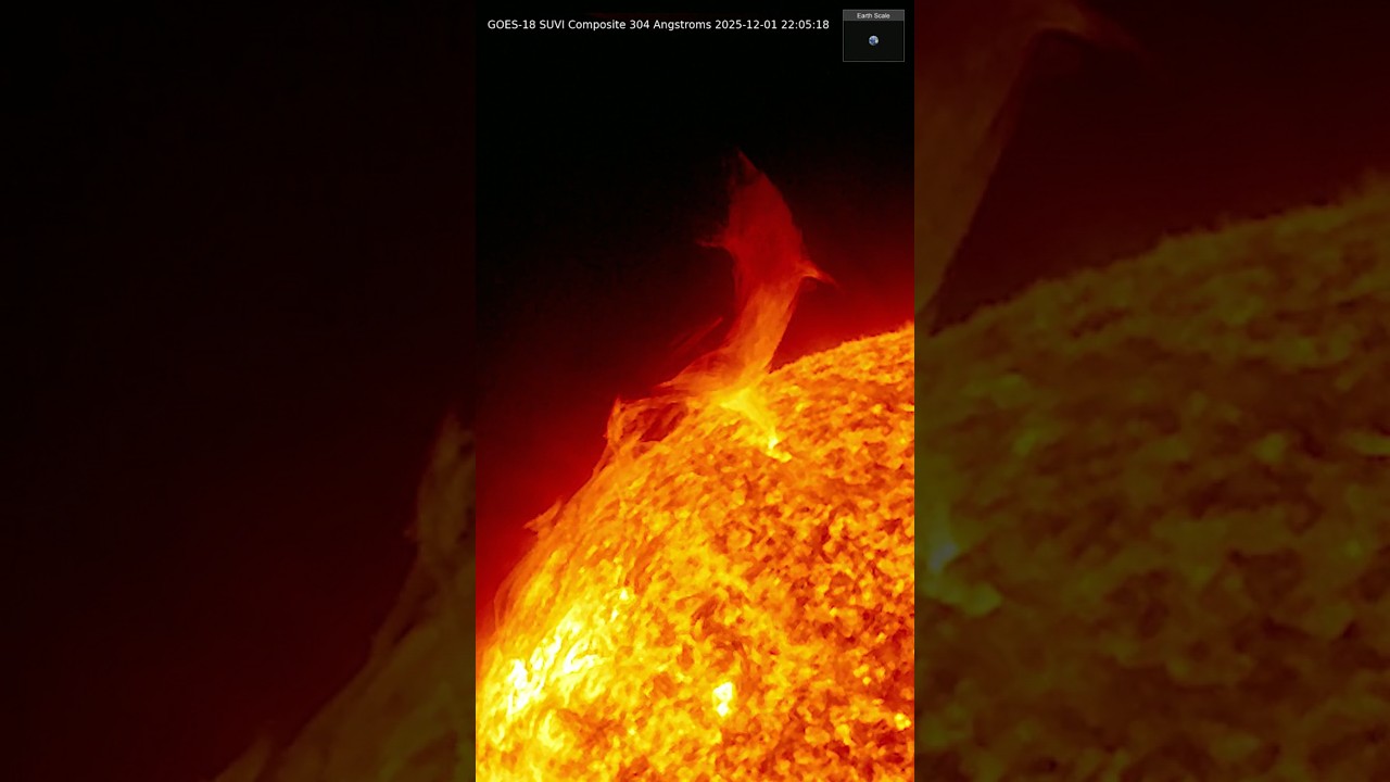 20251201 Floating Prominence Behaving | CME | Flares ( SUVI )