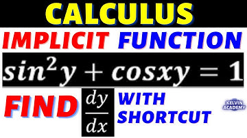 2 Ways to Differentiate (sin^2(y) + cos(xy) = 1) in Implicit Differentiation Calculus