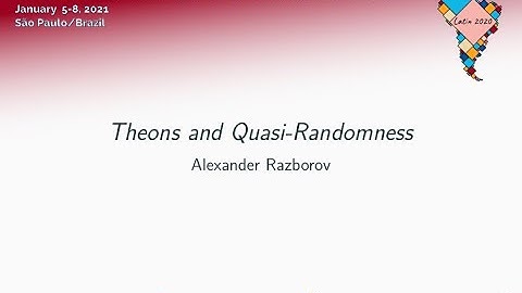 Plenary talk - Alexander Razborov