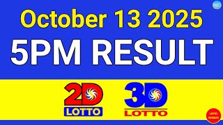 5PM Lotto Result Today October 13, 2025 | Swertres EZ2 #3Dlotto