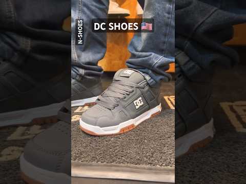 Чоловічі сіті дуті кросівки з великими шнурками хайтопи DC STAG grey gum 320188-2GG 5916 оригінальні